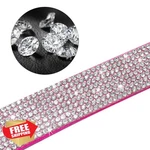 Haoyueer Purple Suede Dog Collar Leash Set Rhinestone Crystal. Fixed Price $44.99.