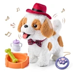 Or Tu Walking Barking Licking Toy Dog W/ Remote Leash, Plush Puppy Electronic. Fixed Price $65.02.