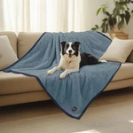 Luciphia Waterproof Pet Blanket, Reverse. Sherpa Fleece. 57" X 40". Blue. Nwt. Fixed Price $29.09.