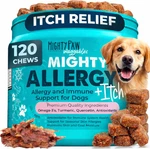 Mighty Paw Dog Allergy Chews Anti-itch & Immune Support, 120CT Omega 3, Quer. Fixed Price $29.80.