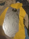 Vecomfy Waterproof Dog Jacket Coat Yellow Gray Polyester Size. Fixed Price $22.00.