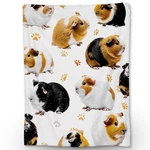 Ti Caldi Adorable Guinea Pig Pattern Soft Flannel Throw - Co.... Fixed Price $41.77.