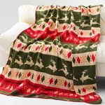 Preboun 4 Pcs 50 X 60 Inch Christmas Throw Blanket Forest Reindeer Fleece. Fixed Price $17.99.