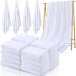 16 Pcs White Sublimation Beach Towel Bulk 400 Gsm Thick Polyester Bath .... Fixed Price $137.77.