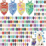 200 Pcs Paisley Dog Bandana Bulk, Colorful Triangle Bibs Pet Scarves For Smal.... Fixed Price $109.25.