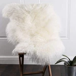 YINGDA1992 Genuine Mongolian Tibetan Lamb Fur Wool Throw Area Rug Real Fluffy. Fixed Price $101.59.