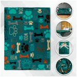 Puppy Paws Plush Blanket 50X60 Cute Kid's Print Throw. Fixed Price $19.95.