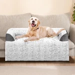 Calming Dog Bed For Couch 41"X37" Washable Non-slip Plush Large, Grey. Fixed Price $57.11.