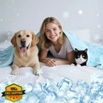 Tivray Cooling Dog Blanket Xl 37"X47" Blue Q-max Cat Summer Quilt. Fixed Price $34.99.
