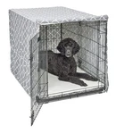 New World Xl Dog Crate Cover, Teflon Fabric, Poly-cotton, 48-INCH, Gray, Privacy. Fixed Price $65.35.