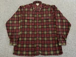 Bean Blanket Fleece Flannel Shirt Long Sleeve Mens Xl Tall Plaid Red Woodsman. Fixed Price $28.00.