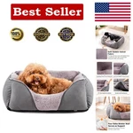 20X19IN Rectangle Pet Bed With Orthopedic Design Cozy Rabbit-velvet Cuddler. Fixed Price $50.95.