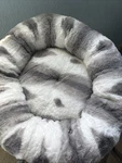 Best Friends By Sherry Pattern Luxe Faux For Calming Donut Dog Bed Gray Small. Fixed Price $39.99.
