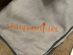 Pampered Chef Thermal Stadium Blanket Embroidered Gray. Fixed Price $19.99.
