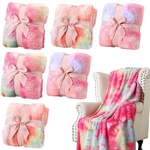 Buryeah Pcs Sleepover Blankets For Girls 40"X60" Tie Dye Fleece Throw Blank.... Fixed Price $88.09.