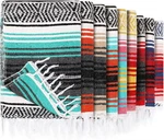 Peryiter, 9 Pieces Mexican Blanket, Bright Colors, 45" 70". Fixed Price $74.99.