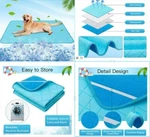 Bingpet Reusable Pee Absorbent And Self Cooling Mat For Dog & Cat, Blue. Fixed Price $13.49.
