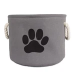 Bone Dry Pet Storage Collection Collapsible Bin, Small Round, Gray. Fixed Price $25.28.