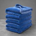 Mellowdy Extra Thick Plush Flannel Blanket Queen Sapphire Blue 500GSM 90X90. Fixed Price $78.95.