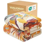 Vanjoroy Boho Throw Blanket 60" X 80", 100% Organic Cotton Skin-friendly Ligh.... Fixed Price $49.37.