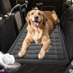 Plaid Flannel Dog Bed Mat For Car Back Seat, Non-slip, 54"X24.8", Dark Grey. Fixed Price $52.92.