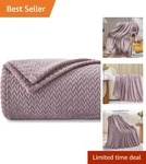 Light Purple Flannel Fleece Throw Blanket Soft, Elegant All-season Comfort. Fixed Price $13.49.