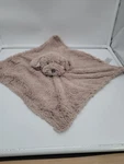 Elegant Baby Puppy Dog Lovey Blanket Plush Embroidered Face 14 Inch Square. Fixed Price $19.95.