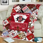 San Diego State Aztecs Sherpa Fleece Blanket College Gift. Fixed Price $57.99.