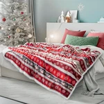 Pavilia Premium Christmas Sherpa Throw 60 X 80 Inches, Holiday-reindeer. Fixed Price $41.99.