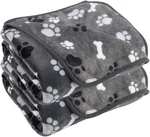 Dog Blanket Paw Bone Pattern 1 Pack 2 Super Soft Warm Flannel Sofa Cover Car Bed. Fixed Price $28.99.