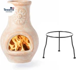 Outdoor Beige Clay Chiminea Fireplace Sun Design Charcoal Burning. Fixed Price $306.75.