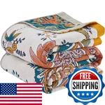 Erzvnd Boho Throw Blanket Farmhouse Decor Bohemian For Bed. Fixed Price $55.27.
