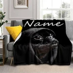 Personalized Pug Dog Flannel Blanket Soft Cozy Pet Throw Christmas Gift. Fixed Price $25.99.