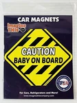 Imagine This Caution Baby Board Car/refrigerator Magnet Yellow X5" New. Fixed Price $6.87.