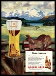 1947 Goebel Beer "dude Heaven" Saddle Blanket Cowboys Riding Horses Print. Fixed Price $14.95.