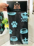 Juicy Couture Crown Paws Pet Cat Dog Super Soft Plush Throw Towel Blanket. Fixed Price $43.91.