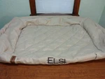 Orvis Dog Bed Recovery Zone Couch Khaki Only Sz Large Monogramed "elsi". Fixed Price $51.60.