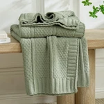 Am Lie Home Premium Chenille Throw Blanket, Soft Cozy Moss Stitch Knit. Fixed Price $56.99.