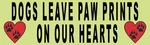 10IN X 3IN Dogs Leave Paw Prints Bumper Magnetic Magnets Car. Fixed Price $10.99.