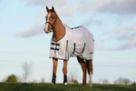 Saxon Mesh Fly Sheet With Gusset Belly Wrap Standard Neck White/hunter. Fixed Price $48.97.