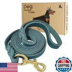 Lwbmg Leather Leash 4FT 3/4IN Handmade Braided For Large Medium Dogs - Blue. Fixed Price $30.49.