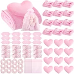 Sleepover Party Supplies 72 Pc Spa Kit Pink Blanket Pillow Mask Fanfanwin Girl. Fixed Price $179.99.