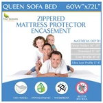 Sleeper Sofa Queen Mattress Protector 60" WX72 LX5 - Waterproof Zippered En.... Fixed Price $52.94.