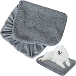 Waterproof Dog Bed Covers Plush Replacement Pet Mattress Gray. Fixed Price $20.99.