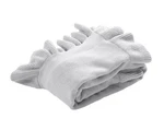 50"X60" Reyna Soft Knitted Ruffle Throw Blanket Light Gray - Lush Cor. Fixed Price $55.00.