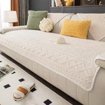 Mdsasfd Geometric Jacquard Plush Warm Sofa Couch Cover, Soft Funny Fuzzy Couc.... Fixed Price $47.59.