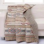 Barefoot Bungalow Phoenix Quilted Throw Blanket, 50 60 Inches, Tan. Fixed Price $46.63.