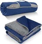 Tirrinia Waterproof Outdoor Blanket With Sherpa Lining, Windproof Triple Layers. Fixed Price $65.65.