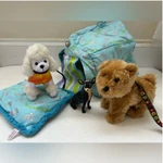 American Girl Vintage House Carriage Pillow 3 Puppy Dogs Set. Fixed Price $75.00.