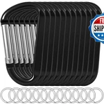 Oupeng Sky 12PCS Carabiner Keychain - 3 Aluminum Caribeener Clipd Ring. Fixed Price $19.50.